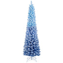 6/7 Feet Snow-flocked Artificial Christmas Tree with 220/290 Warm White LED Lights by LJGDeals