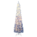 6/7 Feet Snow-flocked Artificial Christmas Tree with 220/290 Warm White LED Lights by LJGDeals