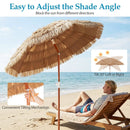 6 FT Thatched Beach Umbrella with Push Button Tilt Carrying Bag Set of 2 by LJGDeals