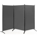 6 Feet 3 Panel Room Divider with Durable Hinges Steel Base