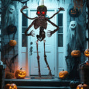 6 Feet Animated Halloween Decoration with 4 Arms Red LED-lit Eyes & Spooky Sounds by LJGDeals