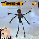 6 Feet Animated Halloween Decoration with 4 Arms Red LED-lit Eyes & Spooky Sounds by LJGDeals