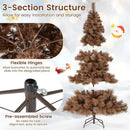 6 Feet Artificial Christmas Tree with 493 Branch Tips for Home Office Carnival by LJGDeals