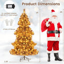 6 Feet Artificial Christmas Tree with 493 Branch Tips for Home Office Carnival by LJGDeals