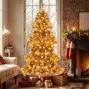 6 Feet Artificial Christmas Tree with 493 Branch Tips for Home Office Carnival by LJGDeals