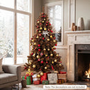 6 Feet Artificial Christmas Tree with 493 Branch Tips for Home Office Carnival by LJGDeals