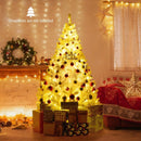 6 Ft Pre-Lit Artificial Christmas Tree with 11 Light Modes by LJGDeals