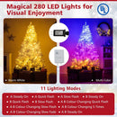 6 Ft Pre-Lit Artificial Christmas Tree with 11 Light Modes by LJGDeals