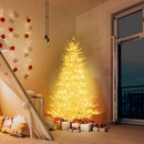 6 Feet Artificial Xmas Tree with 383 PE Branch Tips and 300 LED Lights by LJGDeals