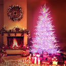 6 Feet Artificial Xmas Tree with 383 PE Branch Tips and 300 LED Lights by LJGDeals