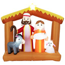 6 Feet Christmas Inflatables Nativity Scene Outdoor Decoration with Built-in LED Lights by LJGDeals