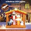 6 Feet Christmas Inflatables Nativity Scene Outdoor Decoration with Built-in LED Lights by LJGDeals