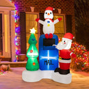 6 Feet Lighted Christmas Inflatable Mailbox Santa Claus Snowman Christmas Tree by DirectDeals