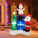 6 Feet Lighted Christmas Inflatable Mailbox Santa Claus Snowman Christmas Tree by LJGDeals