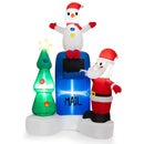 6 Feet Lighted Christmas Inflatable Mailbox Santa Claus Snowman Christmas Tree by LJGDeals