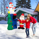 6 Feet Lighted Christmas Inflatable Mailbox Santa Claus Snowman Christmas Tree by LJGDeals