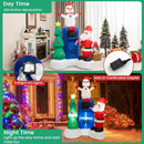 6 Feet Lighted Christmas Inflatable Mailbox Santa Claus Snowman Christmas Tree by LJGDeals