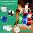 6 Feet Lighted Christmas Inflatable Mailbox Santa Claus Snowman Christmas Tree by LJGDeals