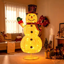 6 Feet Lighted Christmas Snowman with 180 Colorful LED Lights by LJGDeals