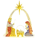 6 Feet Lighted Nativity Scene Yard Decoratio with 240 Warm White LED Lights by LJGDeals