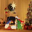 6 Feet Lighted Nativity Scene with 240 LED Lights by LJGDeals