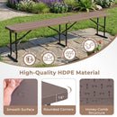 6 Foot Folding Bench with Carrying Handle - 660 lb Capacity by LJGDeals