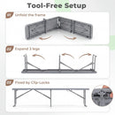 6 Foot Folding Bench with Carrying Handle - 660 lb Capacity by LJGDeals