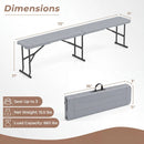 6 Foot Folding Bench with Carrying Handle - 660 lb Capacity by LJGDeals