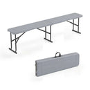 6 Foot Folding Bench with Carrying Handle - 660 lb Capacity by LJGDeals