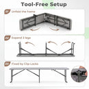 6 Foot Folding Bench with Carrying Handle - 660 lb Capacity by DirectDeals