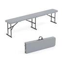 6 Foot Folding Bench with Carrying Handle - 660 lb Capacity by LJGDeals
