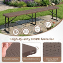 6 Foot Folding Bench with Carrying Handle - 660 lb Capacity by LJGDeals