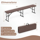 6 Foot Folding Bench with Carrying Handle - 660 lb Capacity by LJGDeals