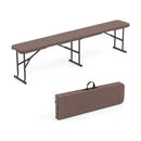 6 Foot Folding Bench with Carrying Handle - 660 lb Capacity by DirectDeals