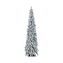 4/5/6 Feet Pre-Lit Artificial Christmas Tree Snow-Flocked Slim Pencil Xmas Decor-5 ft by LJGDeals
