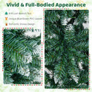 6 Feet Pre-Lit Artificial Christmas Tree with 618 Snowy Branch Tips by LJGDeals