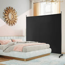 6 Feet Single Panel Rolling Room Divider with Smooth Wheels by LJGDeals