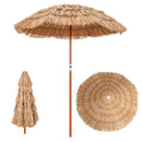 6 Feet Thatched Patio Umbrella with Tilt Design and Carrying Bag by LJGDeals