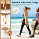 6 Feet Thatched Patio Umbrella with Tilt Design and Carrying Bag by LJGDeals