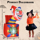 6 Ft Halloween Inflatable Clown with LED Lights for Indoor Outdoor Porch by LJGDeals