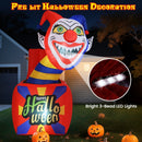 6 Ft Halloween Inflatable Clown with LED Lights for Indoor Outdoor Porch by LJGDeals
