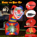 6 Ft Halloween Inflatable Clown with LED Lights for Indoor Outdoor Porch by LJGDeals