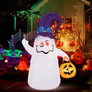 6 Ft Halloween Inflatables Cute Ghost with Dimming Infinity Mirror Light by LJGDeals