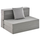 6 Inch Tri-fold Sofa Bed Folding Mattress with Pillow by DirectDeals