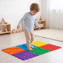 Interlocking Sensory Mats 6-Piece Set with Textured Surfaces