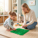 Interlocking Sensory Mats 6-Piece Set with Textured Surfaces