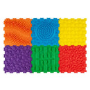 Interlocking Sensory Mats 6-Piece Set with Textured Surfaces by LJGDeals