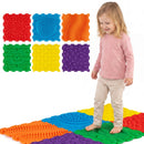 Interlocking Sensory Mats 6-Piece Set with Textured Surfaces