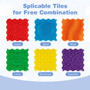 Interlocking Sensory Mats 6-Piece Set with Textured Surfaces by LJGDeals