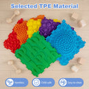 Interlocking Sensory Mats 6-Piece Set with Textured Surfaces